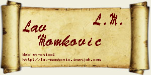 Lav Momković vizit kartica